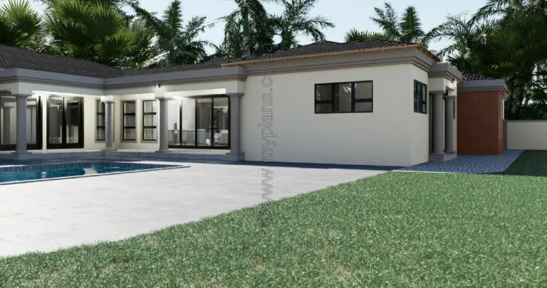 4 Bedroom House Plan MLB 072S
