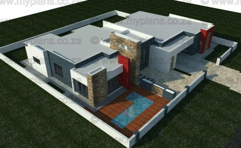 4 Bedroom House Plan MLB 076S