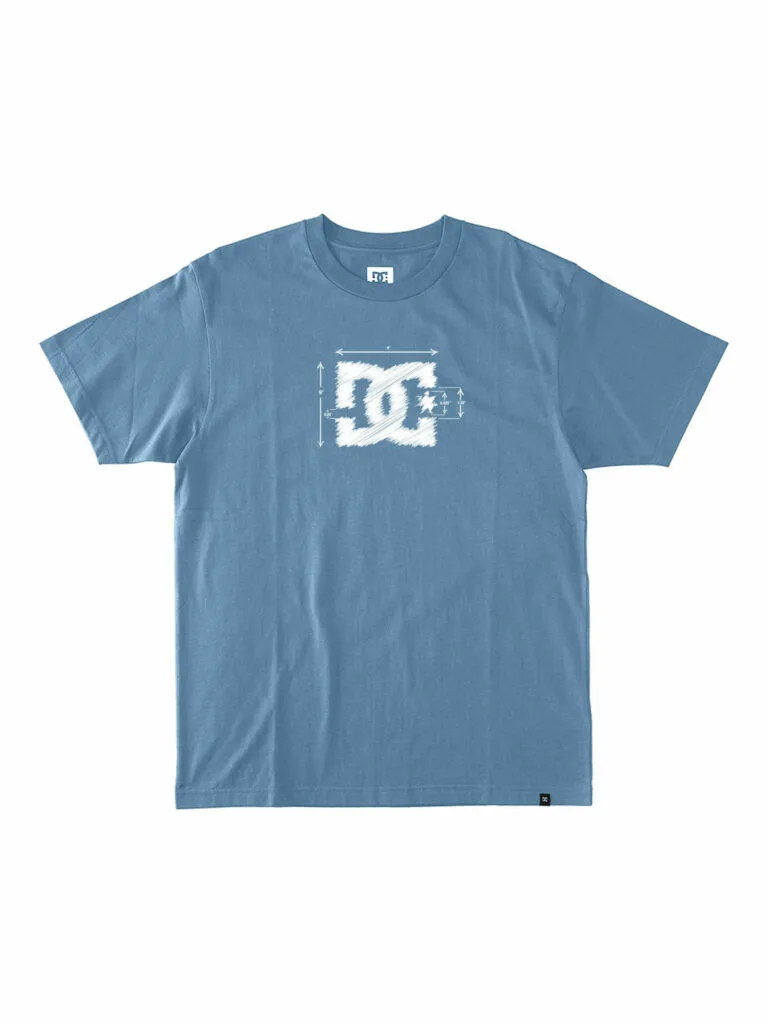 DC Boys Blue Print T-Shirt - Blue 16