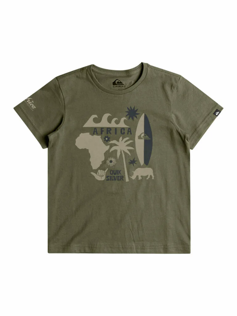 Quiksilver Pre-Boys Africa Surfed T-Shirt - GREEN 7