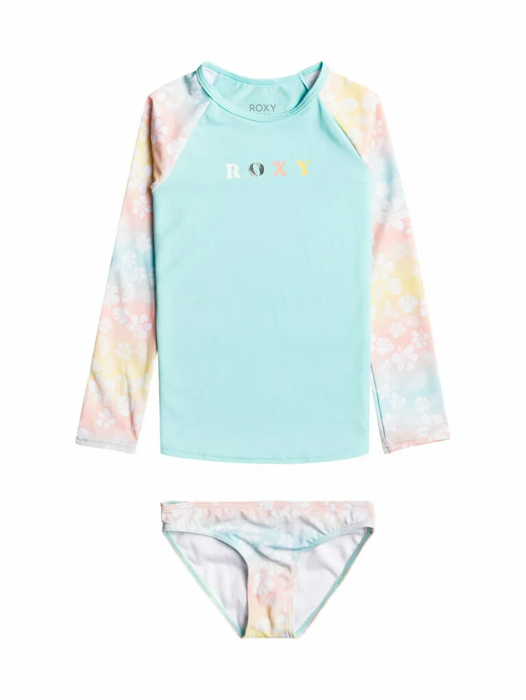 ROXY Pre-Girls Fairy Beach Lycra Set - Blue 7
