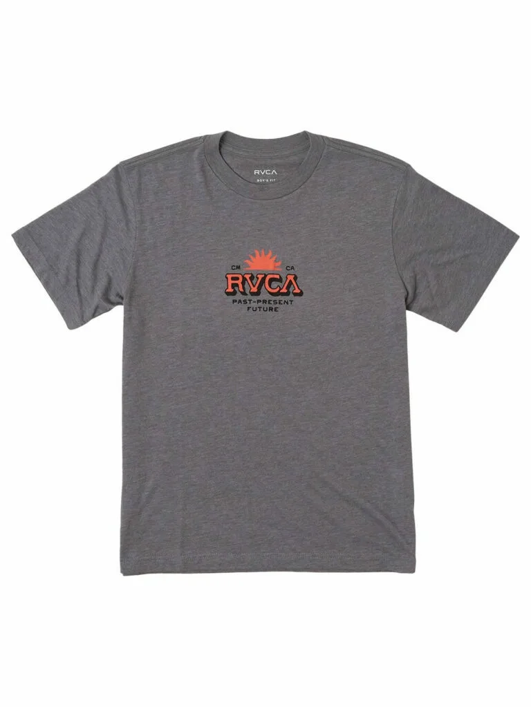RVCA Boys Type Set T-Shirt - Grey 16