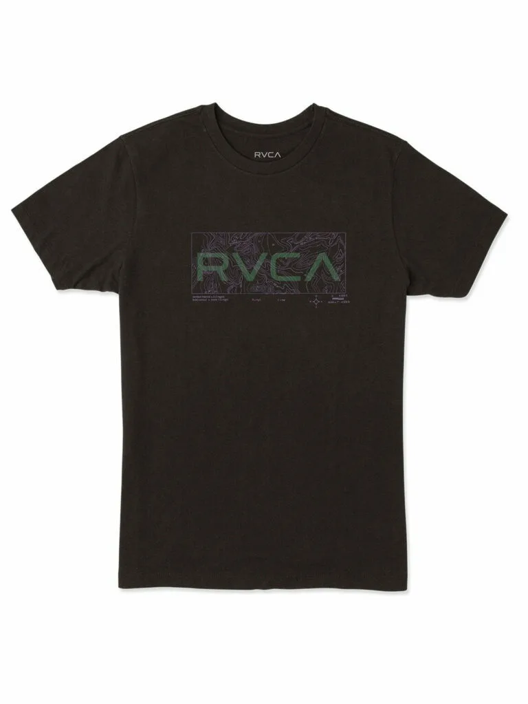 RVCA Men's Big Topo T-Shirts - Black XXL