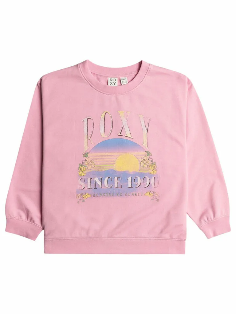Roxy Girls Morning Hike Crew Sweater - PINK 16