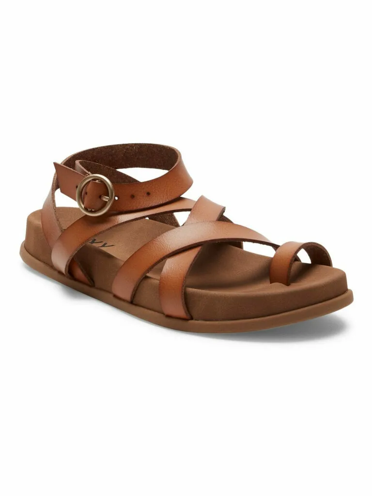 Roxy Ladies Ahri Strappy Sandal - BROWN UK 8