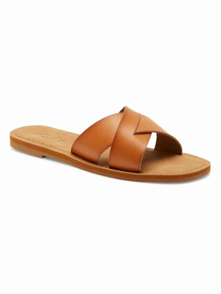 Roxy Ladies Andreya Slide Sandal - BROWN UK 8