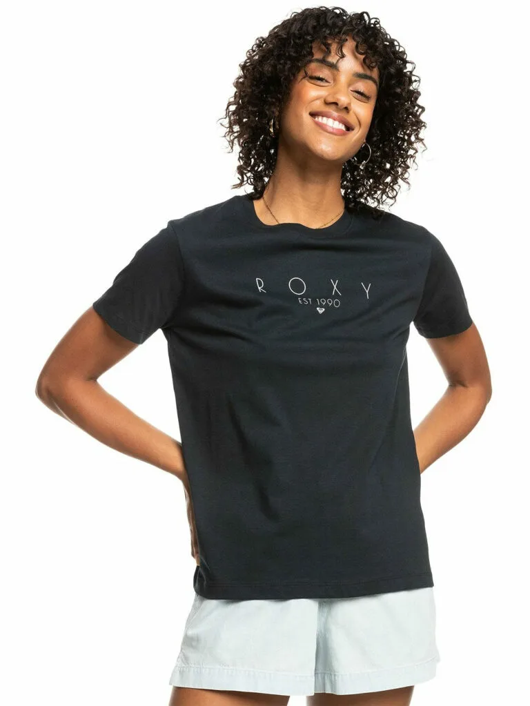 Roxy Ladies Ocean Road T-Shirt - Black XXL