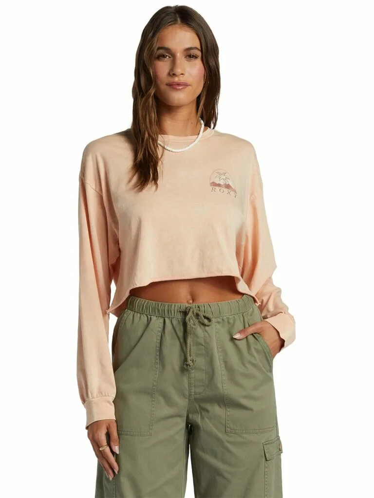 Roxy Ladies Palm Arcana T-Shirt - PINK XXL