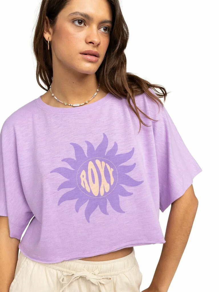 Roxy Women Tiki & Surf Oversized T-Shirt - PURPLE XXL
