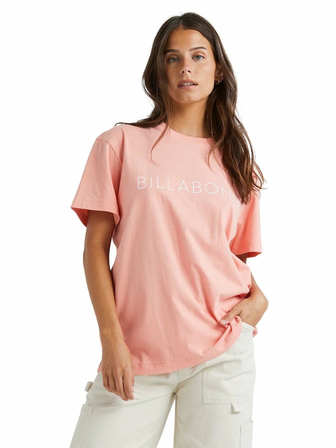 Billabong Ladies Long Island T-Shirt - PINK XL