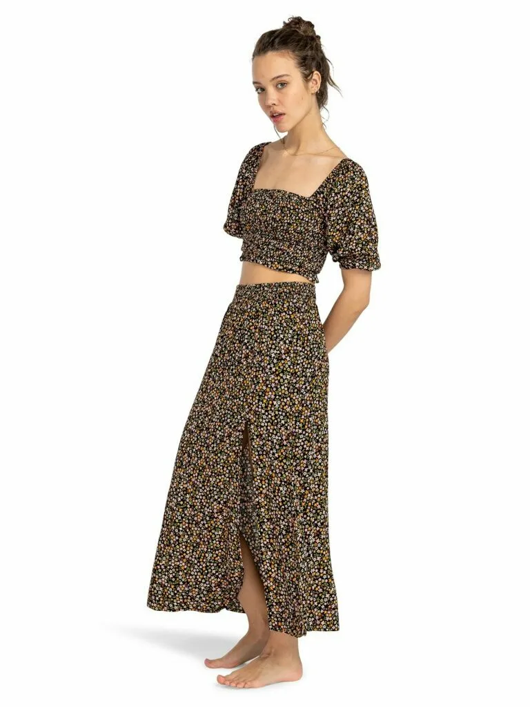 Billabong Ladies Pretty Side Skirt - Black XXL