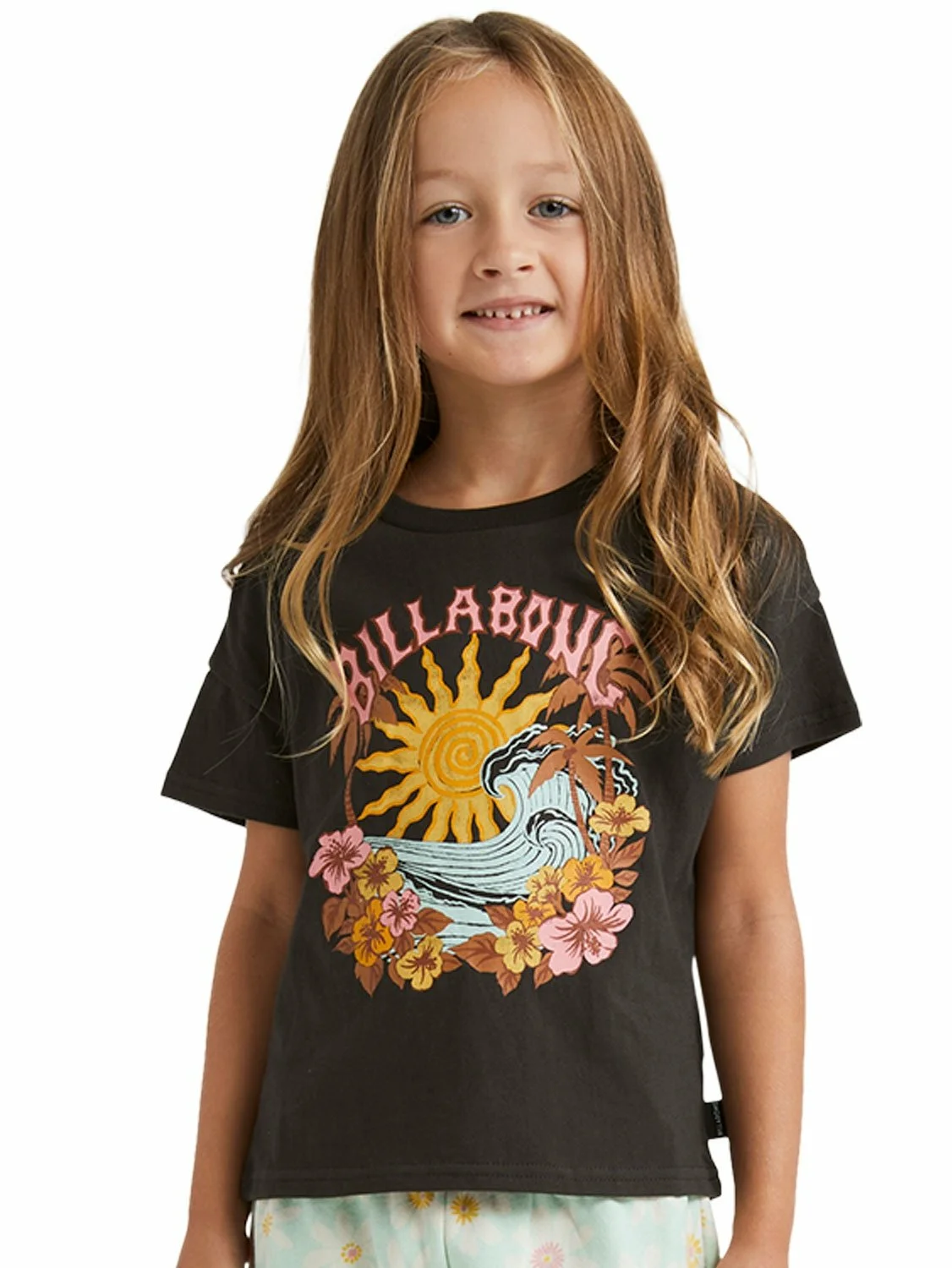 Billabong Pre-Girls Wave Garden T-Shirt - CHARCOAL 7