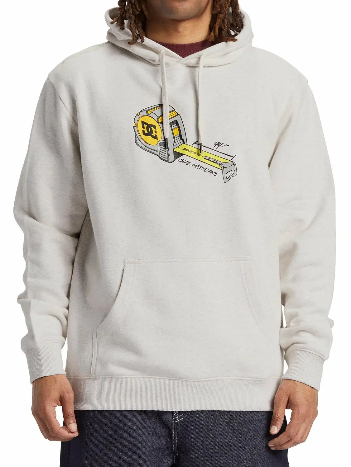 DC Men's Size Matter Pullover Hoodie - Grey XXL