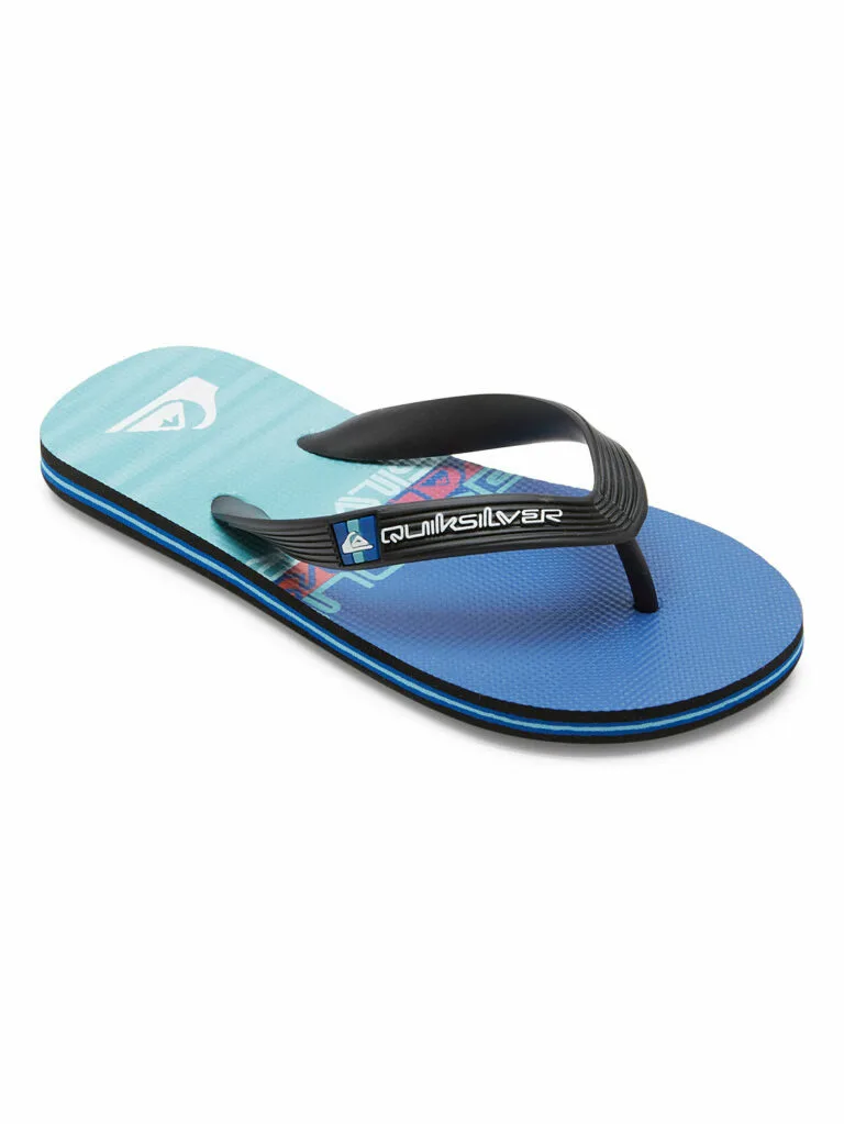 Quiksilver Boys Molokai Art II Flip Flops - Black UK 5