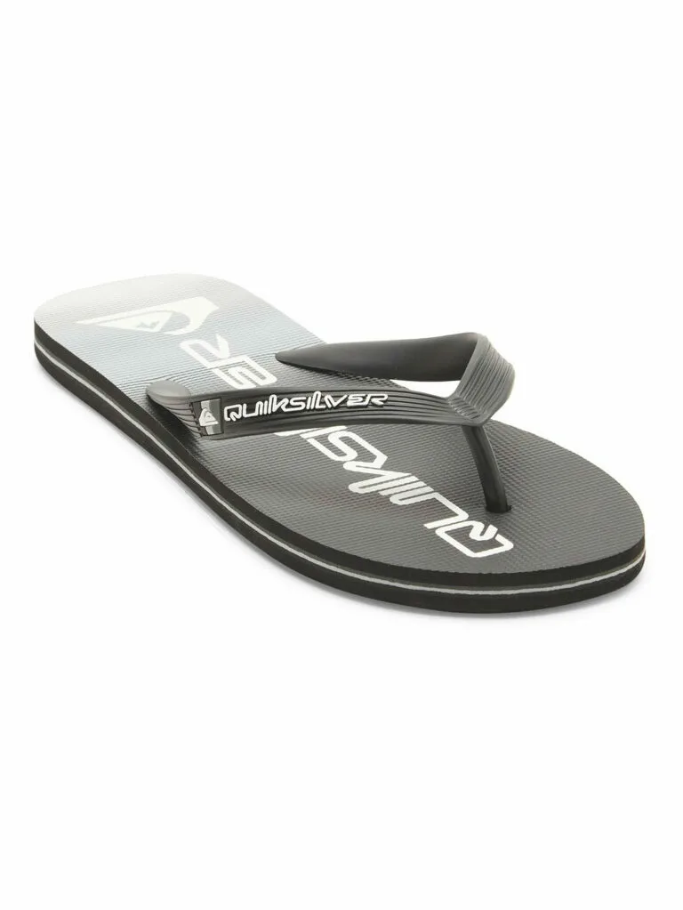 Quiksilver Men's Molokai Stripe Flip Flops - Black UK 13