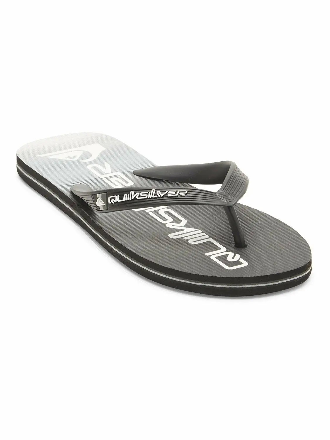 Quiksilver Men's Molokai Stripe Flip Flops - Black UK 13