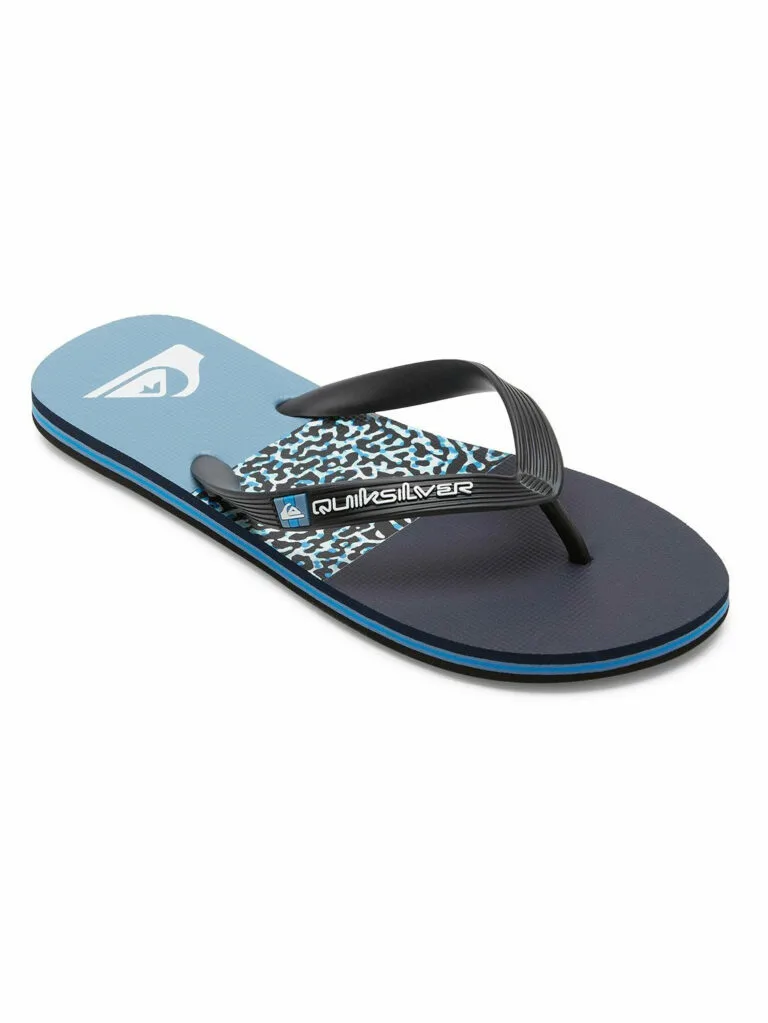 Quiksilver Men's Molokai Stripe Flip Flops - Blue UK 13