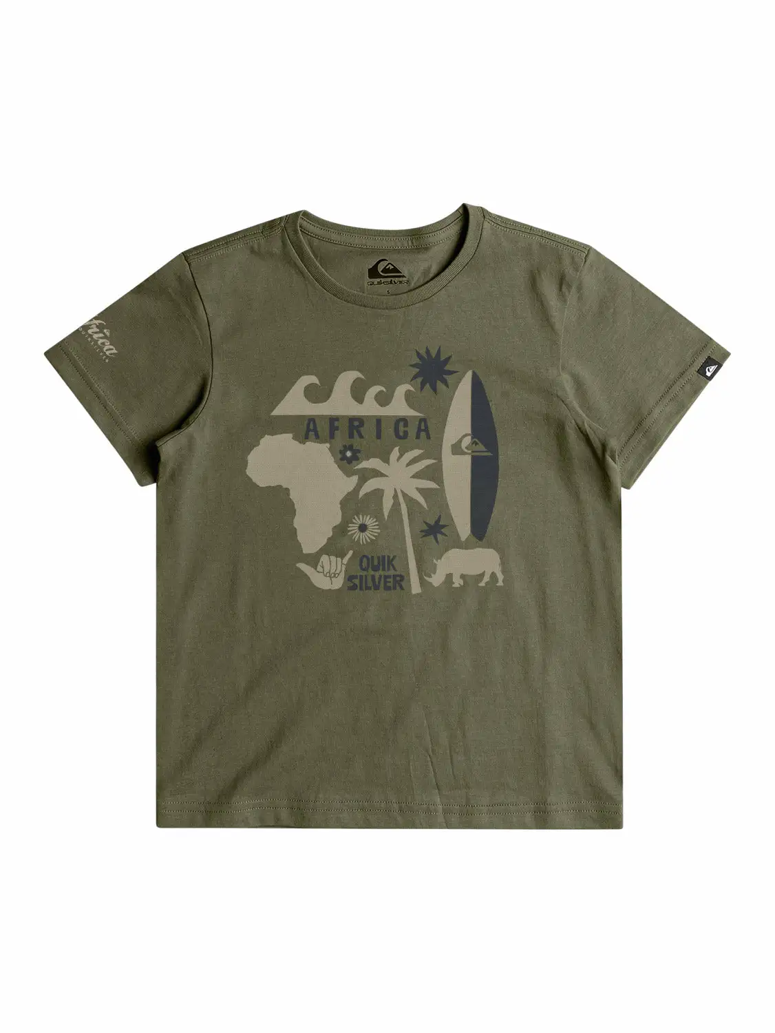 Quiksilver Pre-Boys Africa Surfed T-Shirt - GREEN 7