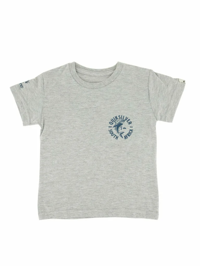 Quiksilver Pre-Boys Shark Bite T-Shirt - Grey 7