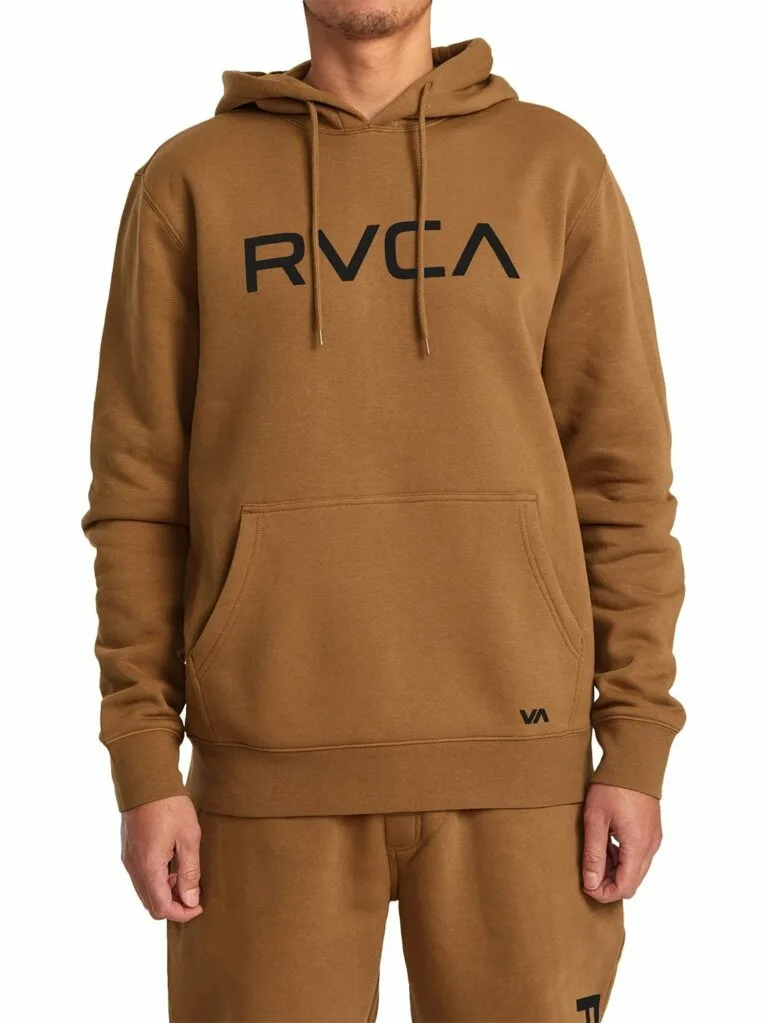 RVCA Men's Big RVCA Hoodie - BROWN XXL