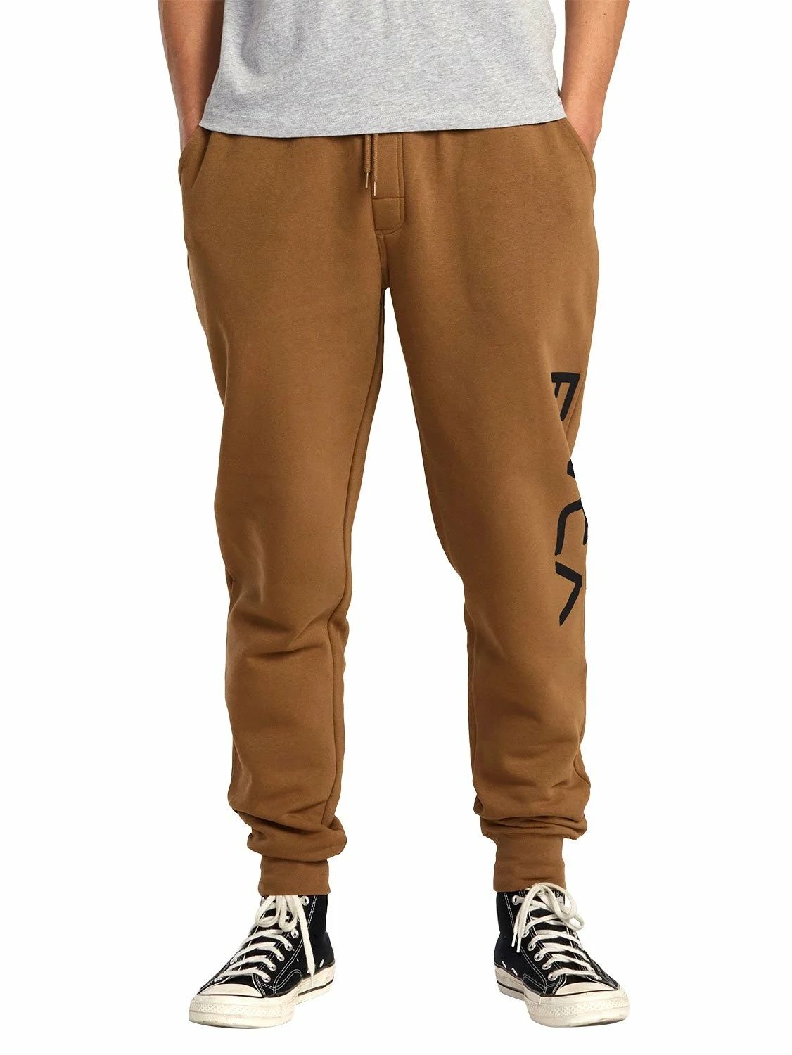 RVCA Men's Big RVCA Trackpant - BROWN XXL
