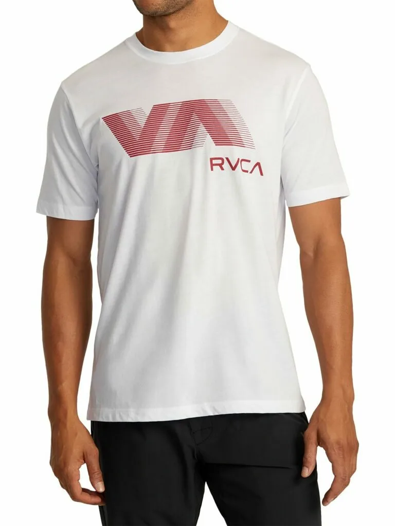 RVCA Men's Blur T-Shirt - WHITE XXXL