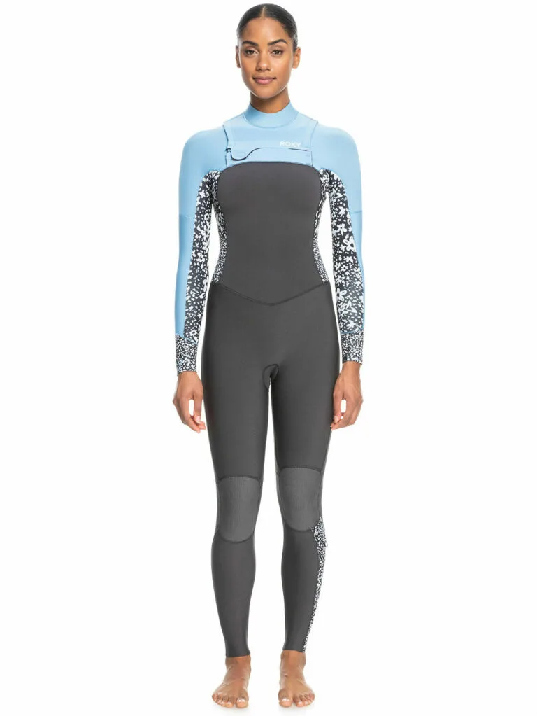 Roxy Ladies 4/3mm Swell Series Front Zip Wetsuit - Blue 16