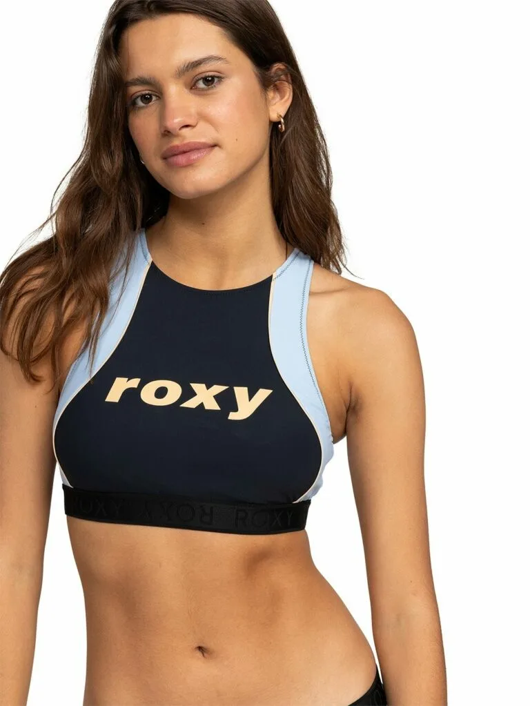 Roxy Ladies Active Crop Top - Black XXL