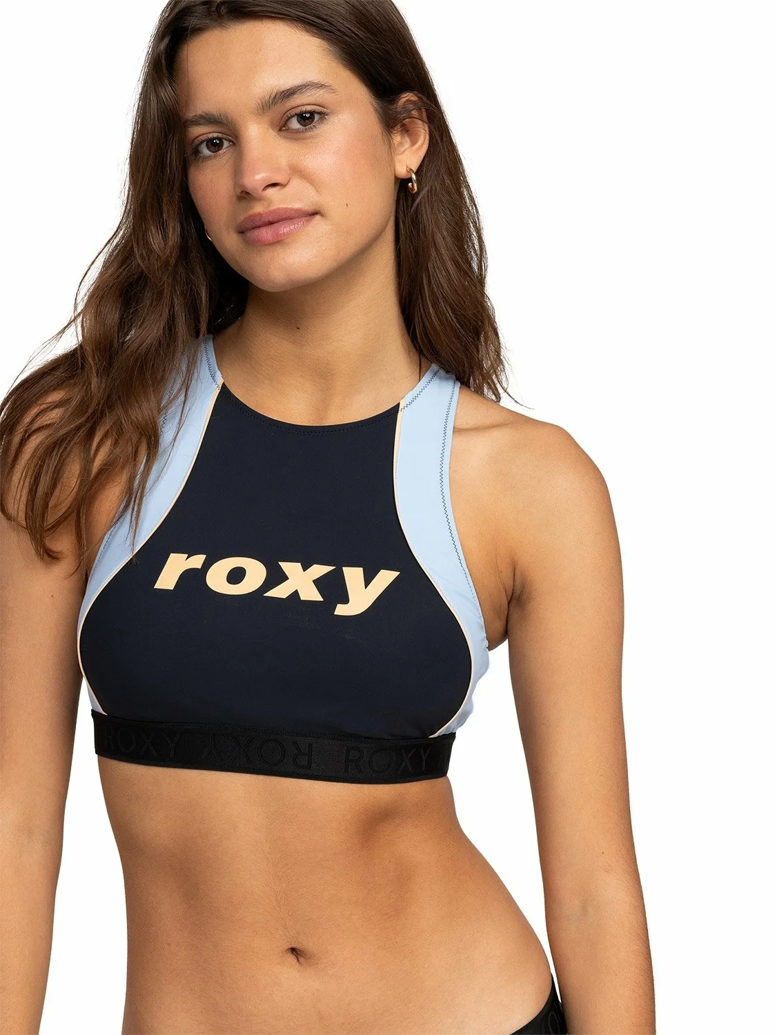 Roxy Ladies Active Crop Top - Black XXL