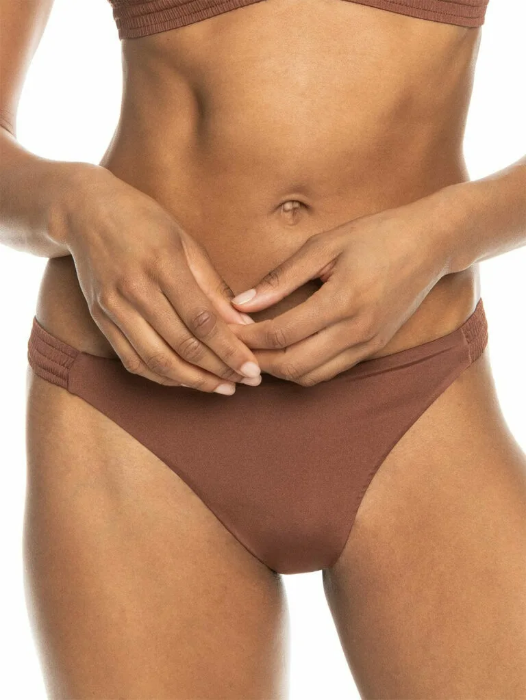 Roxy Ladies Silky Island Cheeky Bikini Bottom - BROWN XXL